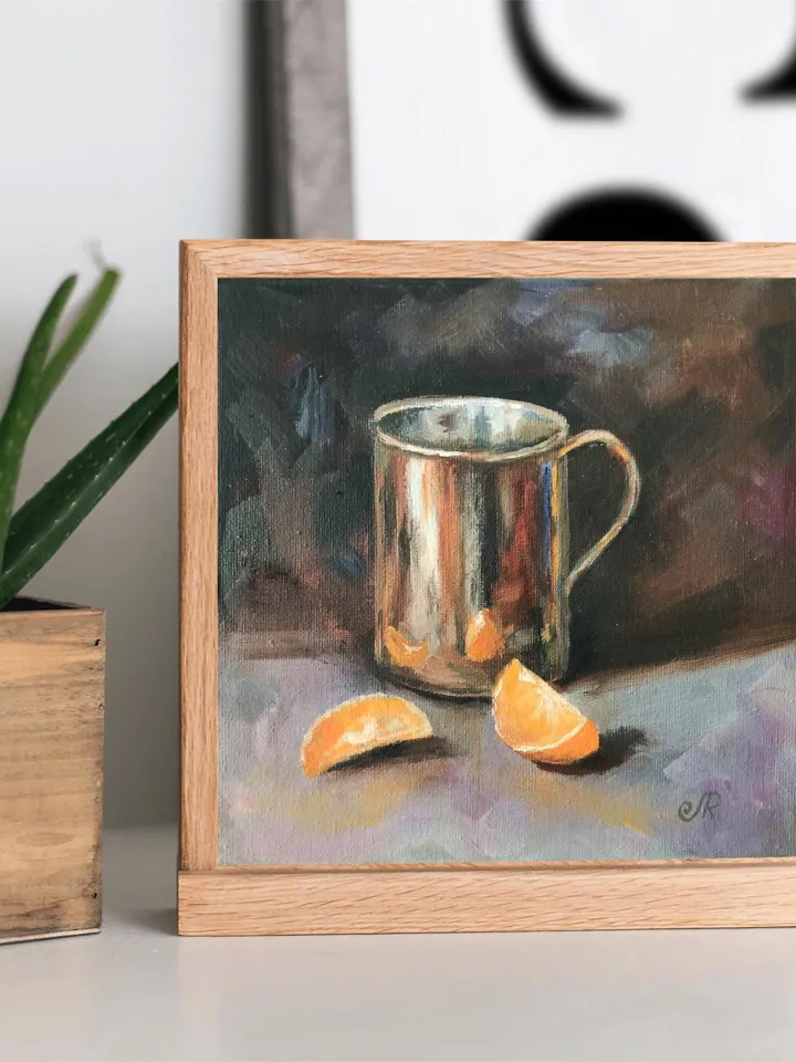 Original Still Life Food Oil Painting