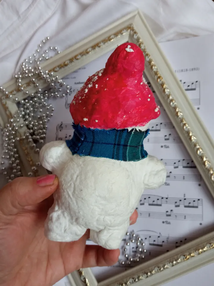 Christmas snowman pendant for Christmas tree decoration or home decor indoor. Handmade Free shipping