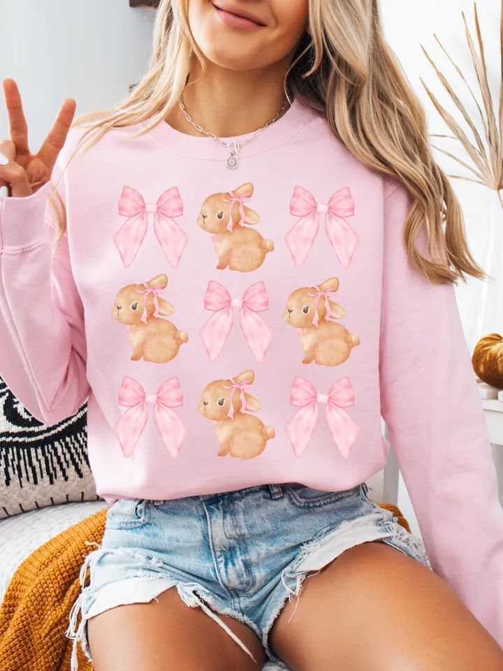 Coquette Bunny png,Easter Png,Easter Vibes Png,Easter Bunny Png,Easter Shirt Design,Happy Easter Png,Easter Sublimation Design