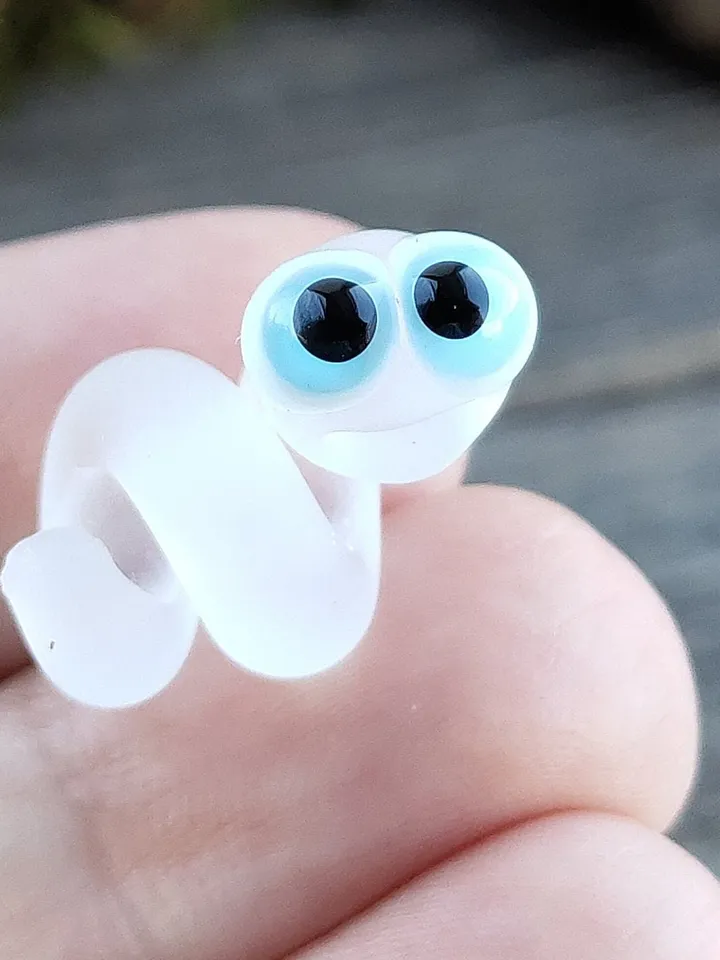 Snake beads Glass snake dread beads Large hole beads European beads European bracelet Snake Charm beads snake lampwork beads big hole bead