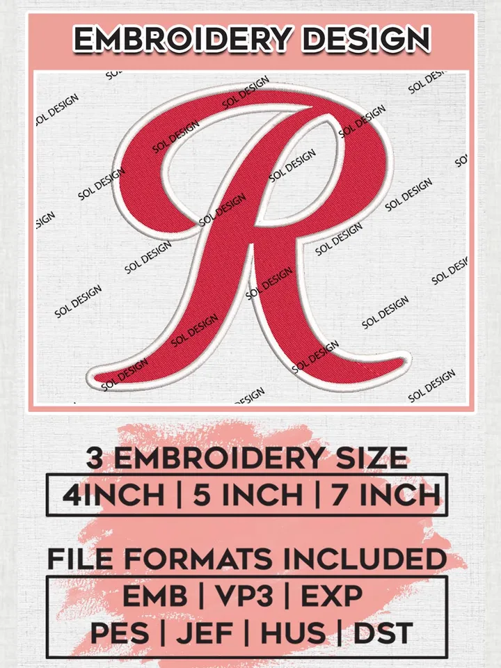 MiLB Tacoma Rainiers Embroidery Design Files, MiLB Tacoma Rainiers Logo, Minor League Baseball Logo Embroidery Designs, MiLB embroidery designs, Machine embroidery designs, Digital Download