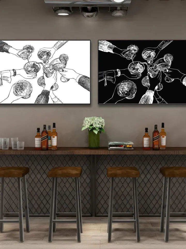cheers print | bar cart wall decor | cheers sign | cheers printable wall art | bar cart poster | bar cart art | digital printable download