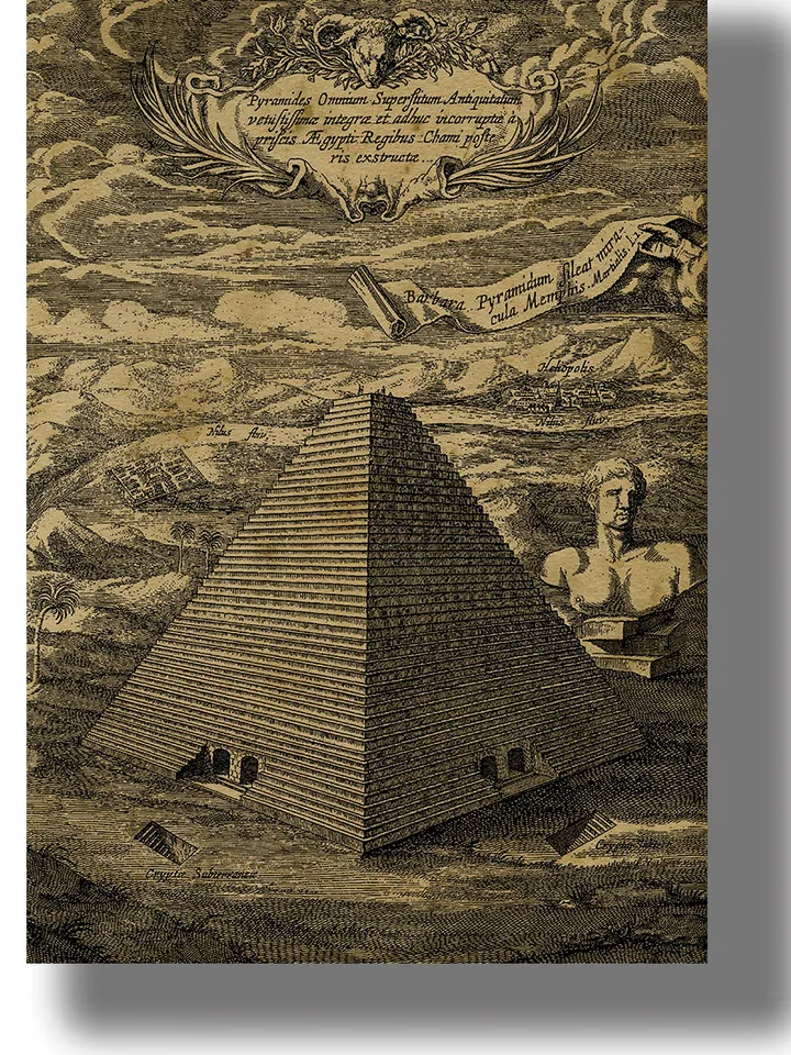 Turris Babel. Esoteric artwork by Athanasius Kircher.