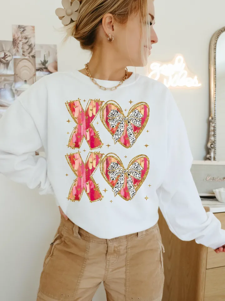 XOXO Valentine Day Heart Brushstroke png, Valentine png, Valentines day Png, xoxo png, valentine png designs, Coquette Valentine Png