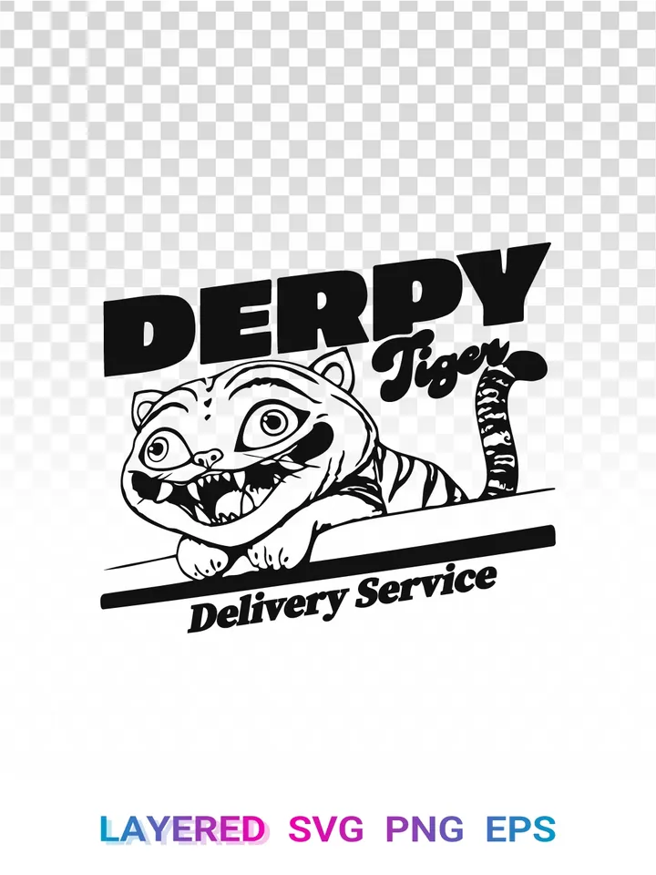 Demon Hunters PNG, K-pop Movie Tiger SVG, Parody Cricut