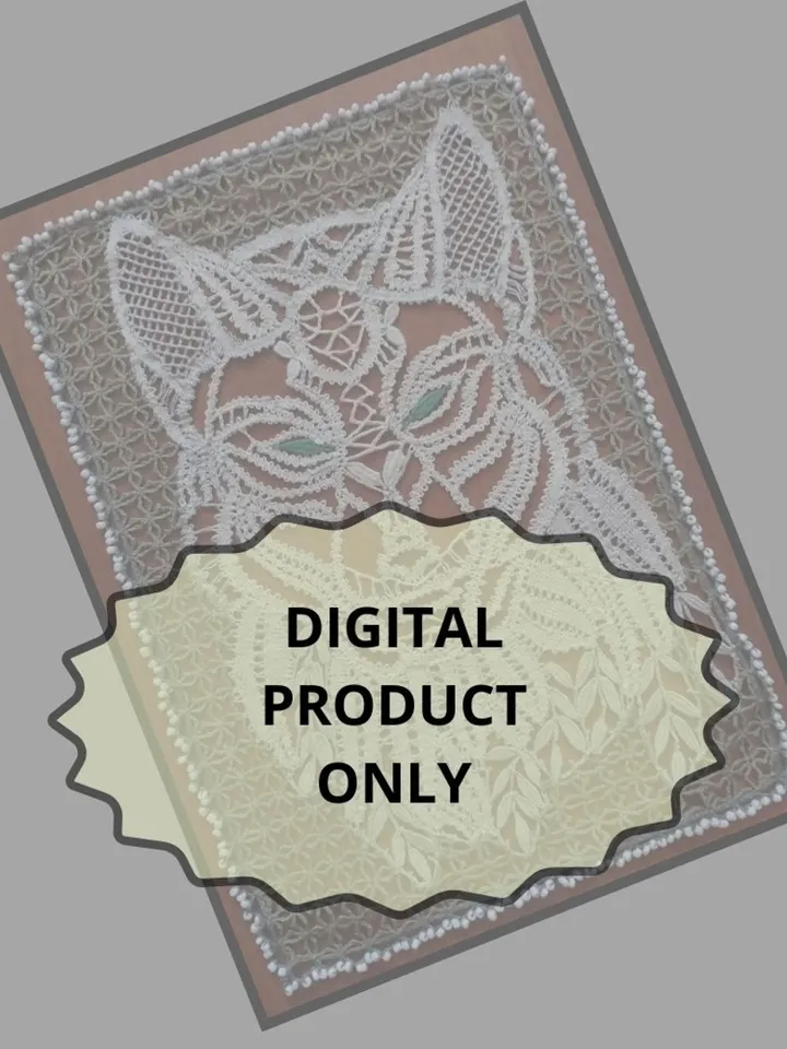 Pattern Lace Wolf Digital Simple Bobbins For Home.