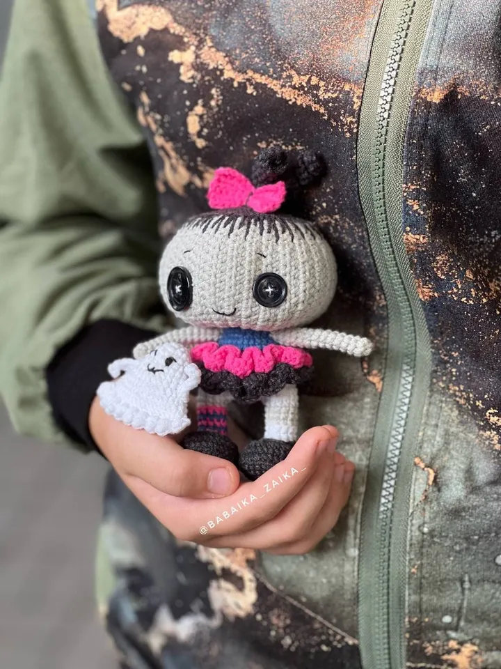 PDF Crochet Halloween Doll Pattern and Ghost, Amigurumi Pumpkin Doll, Halloween decor, Amigurumi Ghost, Amigurumi Pumpkin monster