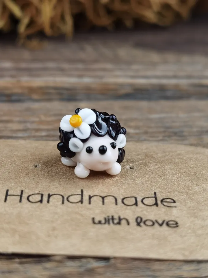 MINIATURE ANIMALS Hedgehog figurine Hedgehog miniature Baby Hedgehog Glass Hedgehog decor Hedgehog gift Tiny Hedgehog Fairy garden animal