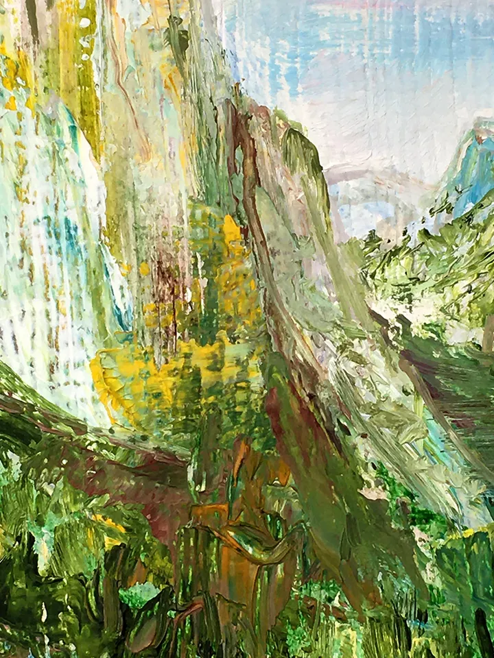 Yosemite National Park Original Oil painting National Park California Landscape Original Art 7 by 5