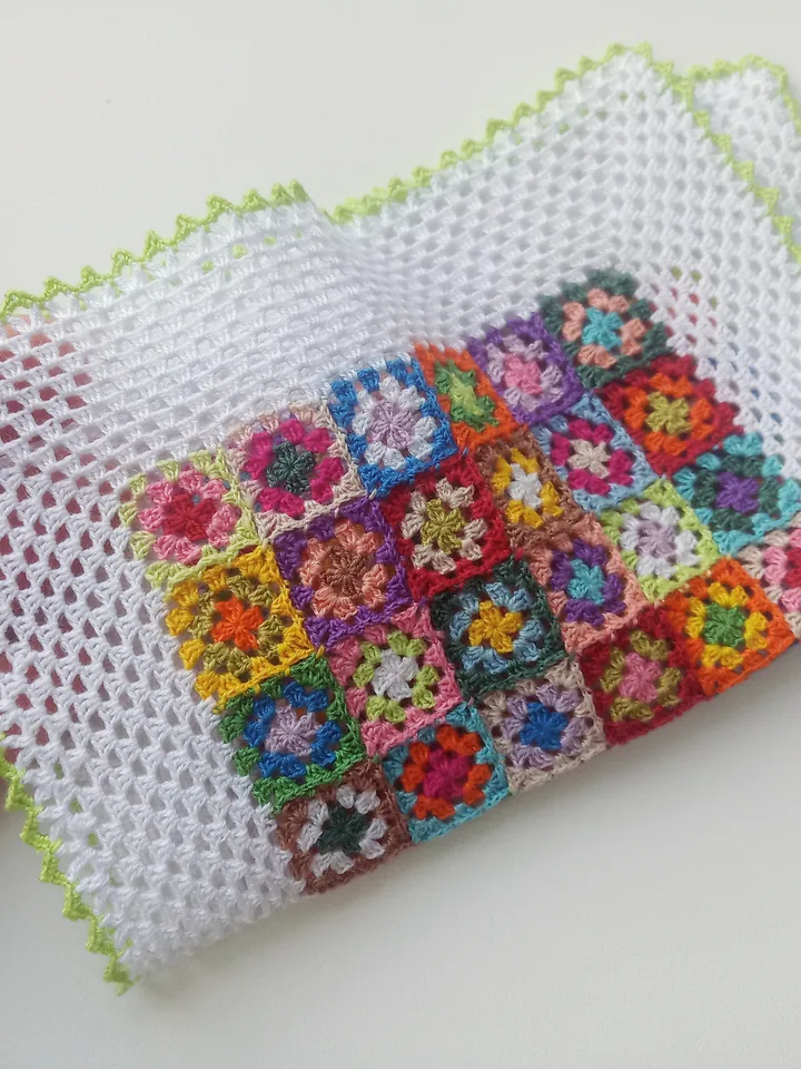 Miniature Patchwork Throw for Dollhouse