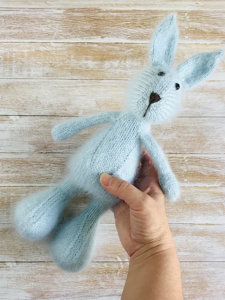 Bunny knitted toy