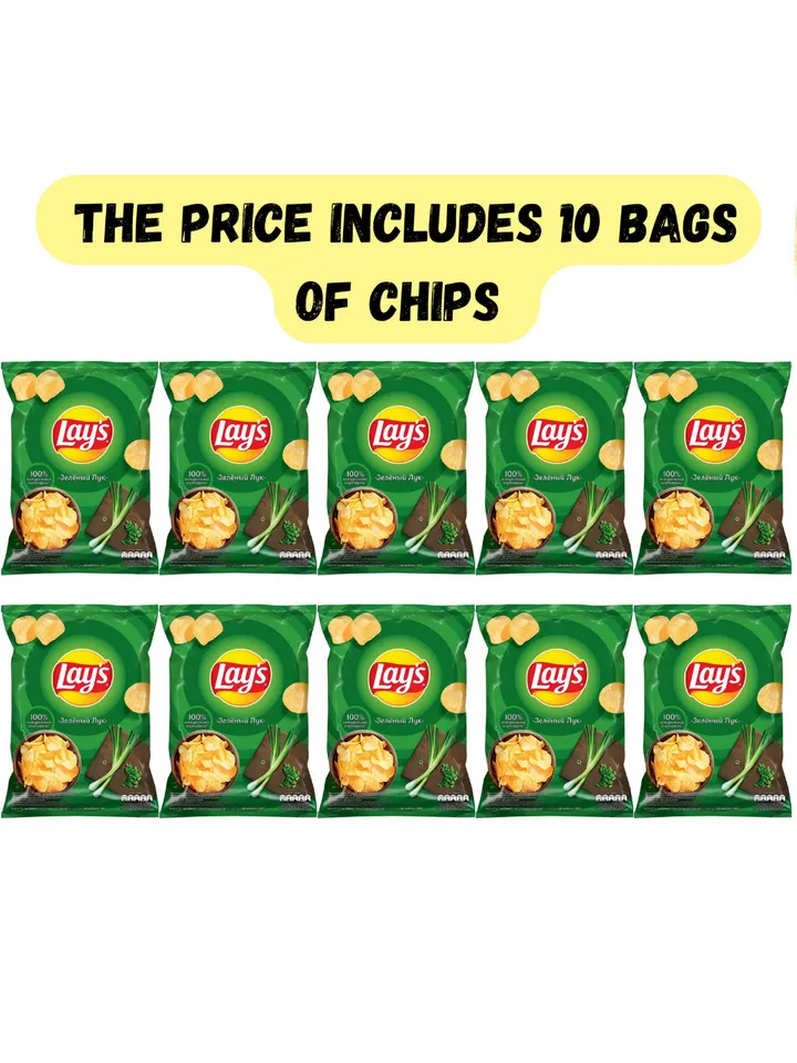 Chips "Lay's" 5X with the taste of green onions 4.93oz