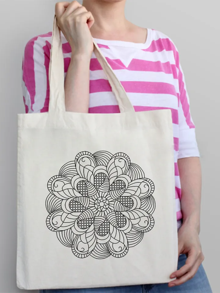 Geometric mandala blackwork pattern PDF Blackwork mandala embroidery download PDF, Backstitch chart, Mandala cross stitch, Home decor #W29