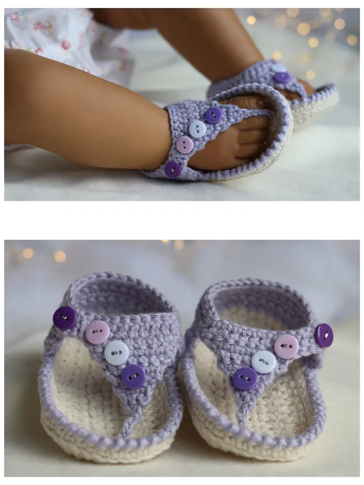 Newborn sandals, Cotton crochet baby first shoes, Summer newborn footwear, Baby shower gift, Popular right now