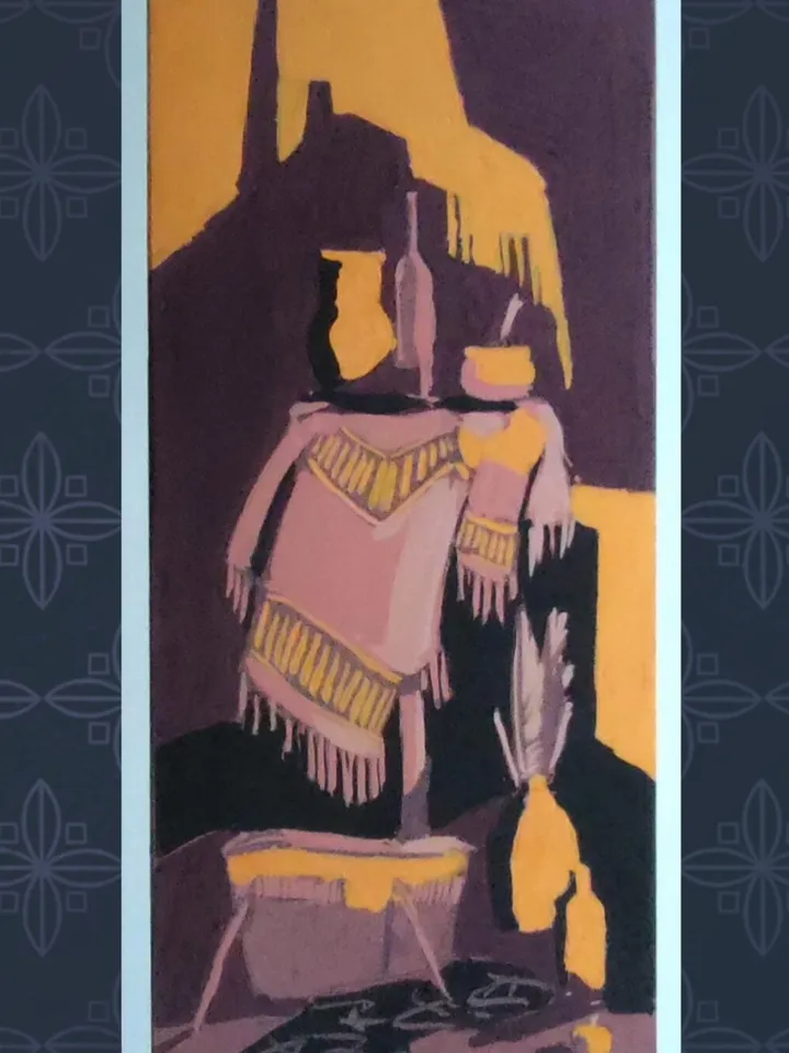 Professional original painting.Still life in a rustic style. Abstraction