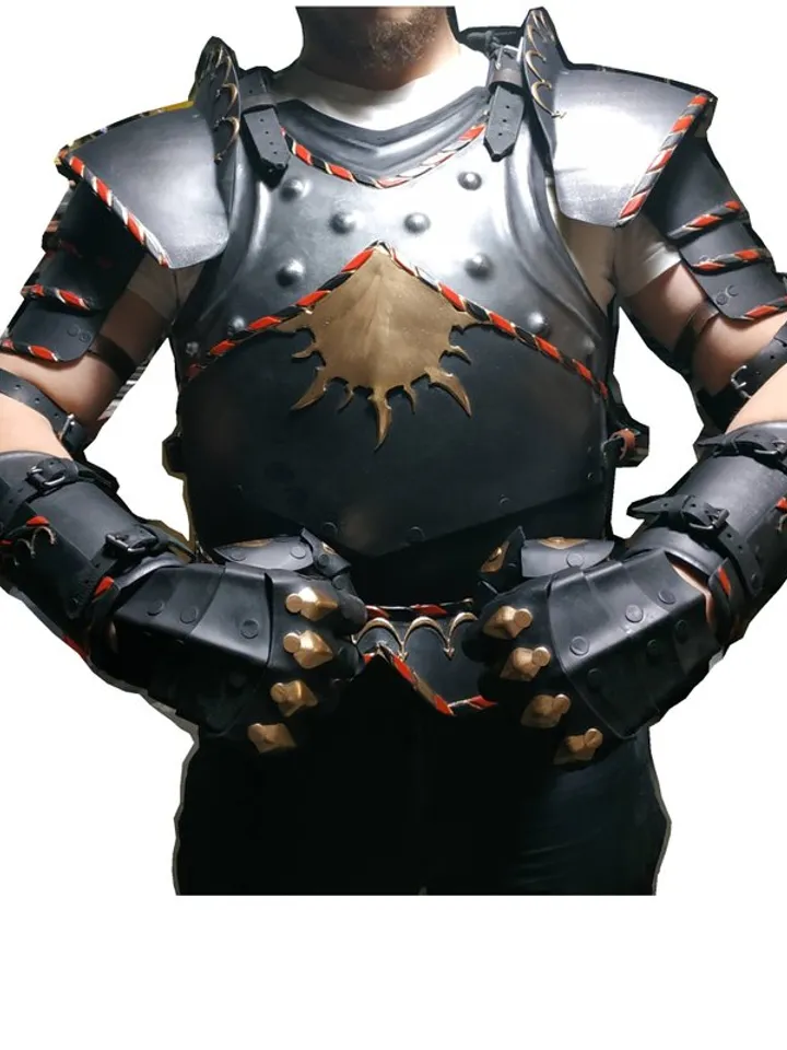 Witcher cosplay costume larp armor Nilfgaardian armor medieval armor wild hunt