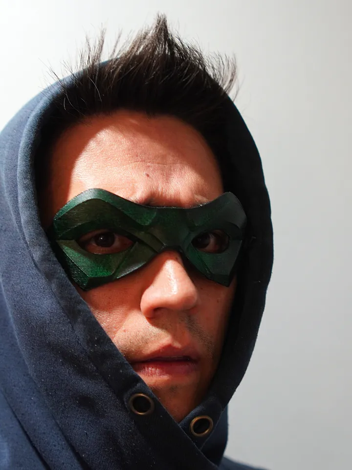 ROBIN 5 Green Mask from Batman Robin 5 Batman mask