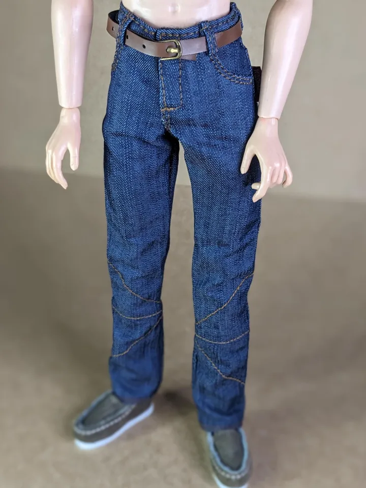 Classic jeans for 1/6 scale fashion male doll (FR Homme, Poppy Parker)
