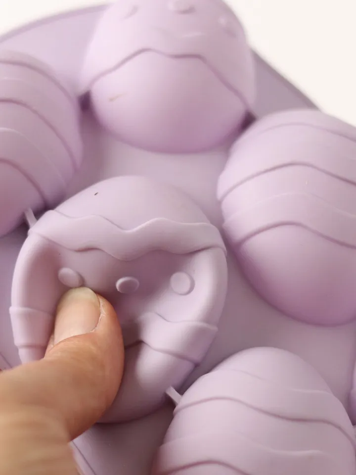 Silicone mold for baking, cooking, candy and chocolate making, Easter Egg shape soap making DIY resin