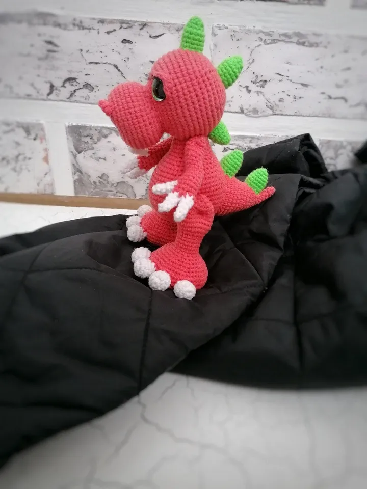 PDF crochet Tyrannosaurus Amigurumi crochet pattern Dinosaur, T-Rex, cute dino, amigurumi dino, baby dino, crochet dinosaur, crochet animal