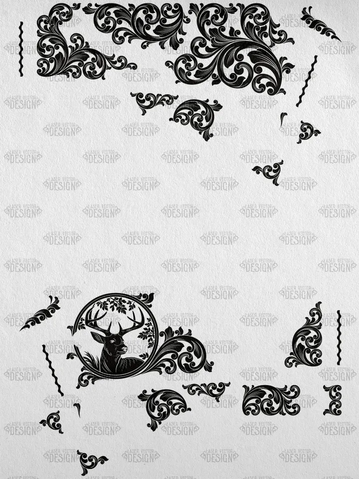 VECTOR DESIGN Marlin 1895 SBL Scrollwork and deer