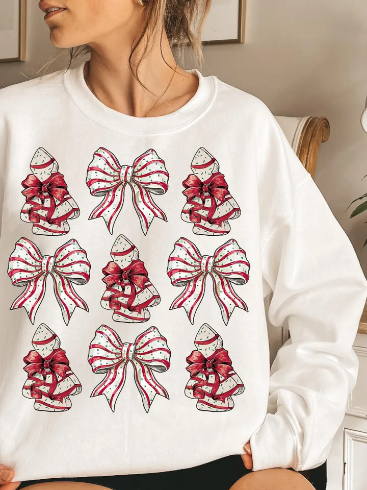 Coquette Christmas Tree Cake Png, Christmas Bow Png, Christmas Tree Cake Bow Png, Retro Holiday Png, Merry Christmas Png,Girly Christmas Png