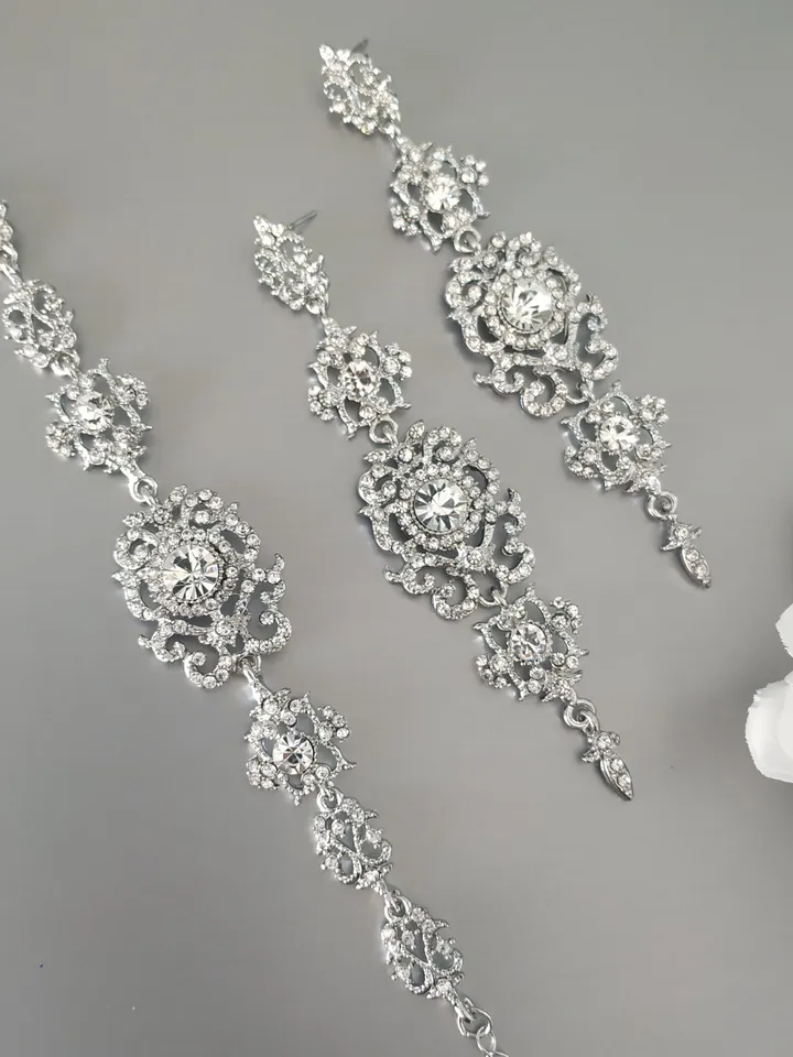 Art Deco Extra Long Gold Wedding Earrings, Chandelier Statement Chandelier Earrings, Gatsby Bridal Jewelry, Statement Wedding Earrings,