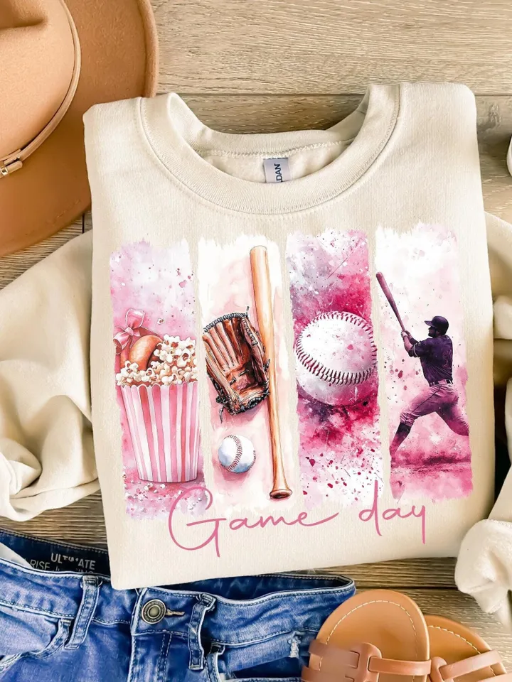 Baseball Png, Game Day Baseball Coquette PNG, Baseball Bow Png, Baseball Mama Png, Baseball Mom Png, Brushstroke Baseball Png,