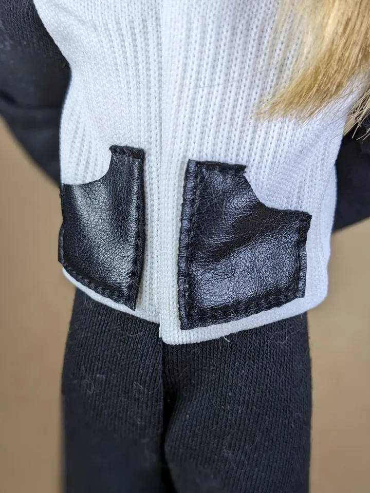 Black & White sport suites for 12-inch fashion male dolls