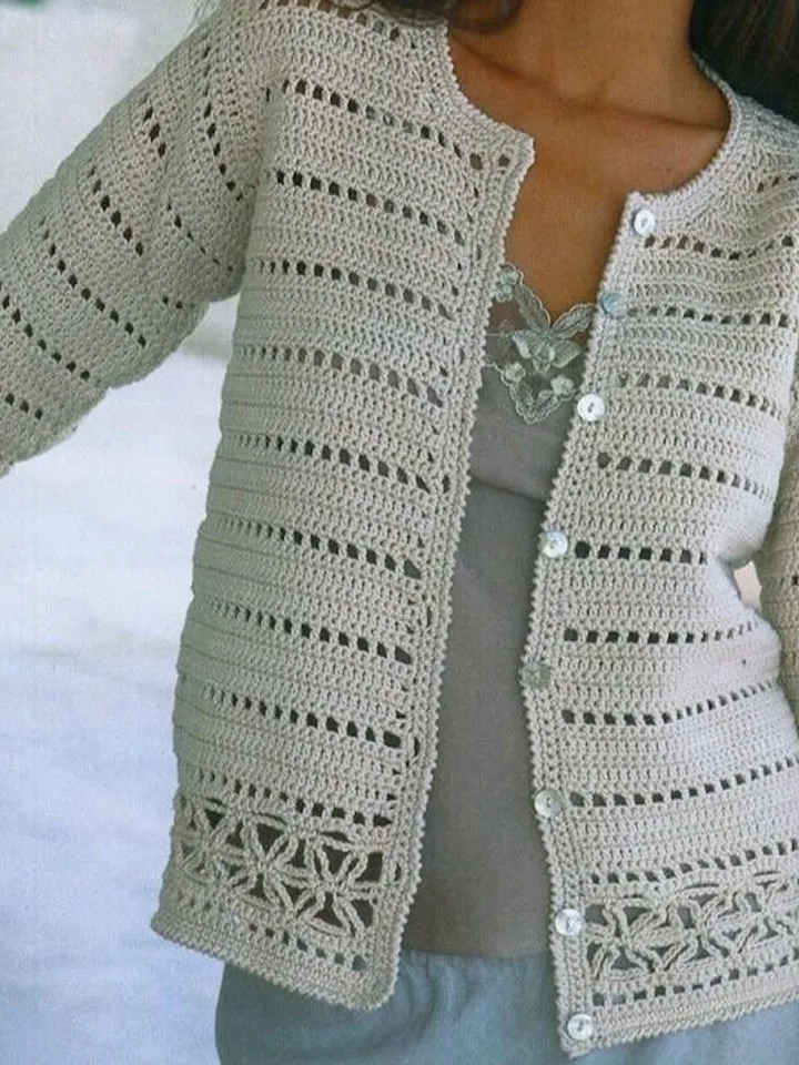 Cardigan womens crochet pattern , cardigan , crochet pattern lacy jacket womens  cardigan patterns , pdf instant download