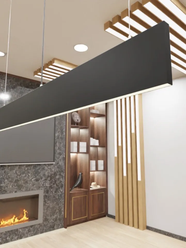 LED pendant light, minimalist chandelier, hanging lamp