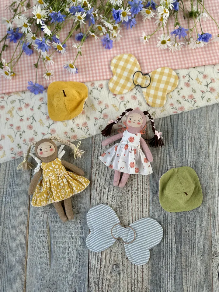 7.5”/19 cm Butterfly Doll with Clothes step-by-step
SEWING PATTERN