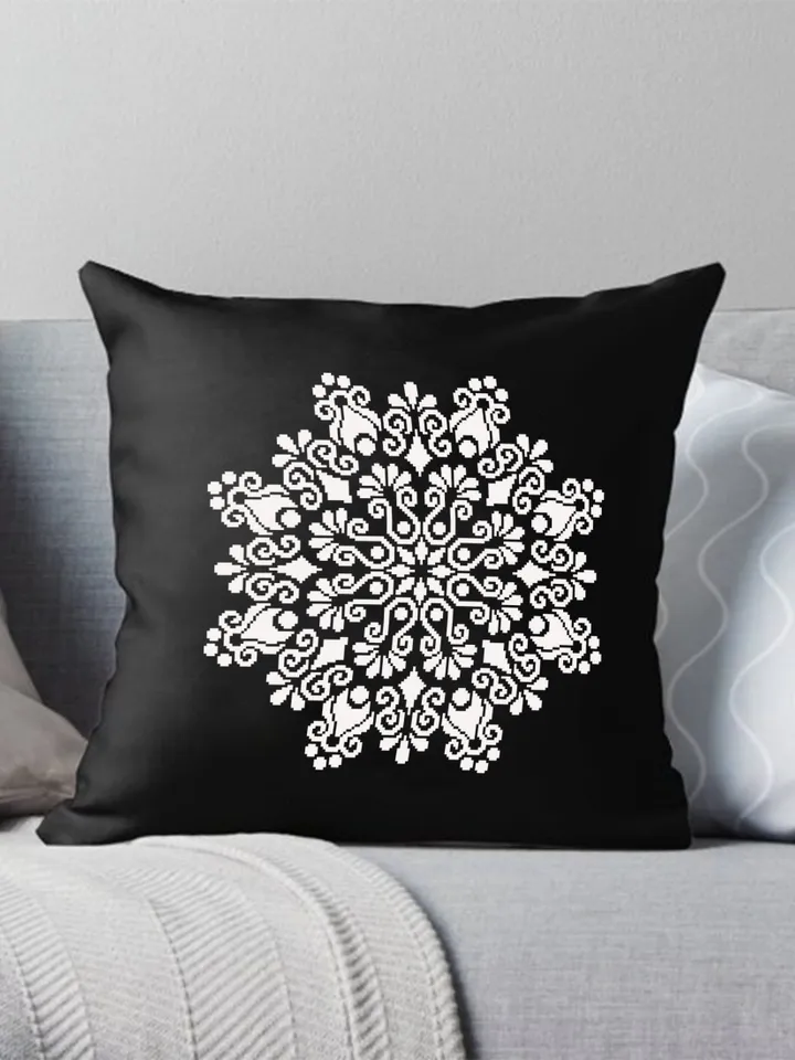 Mandala cross stitch pattern download PDF Simple mandala pattern digital PDF Monochrome cross stitch chart Quick cross stitch sampler #M101