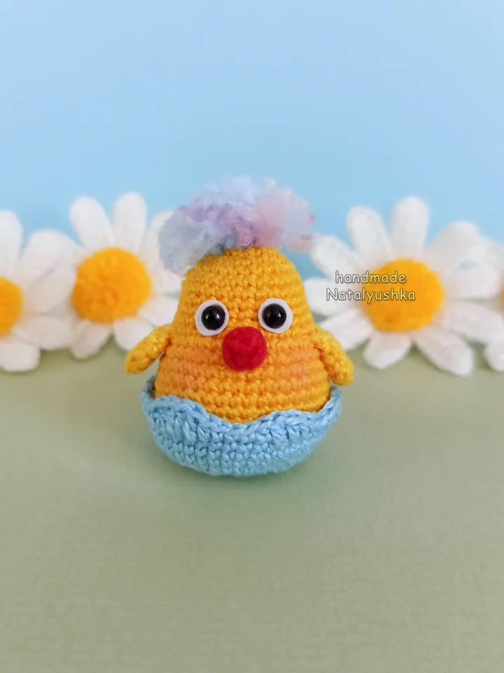 Toy Chicken, Crochet Chicken, Easter decor, Easter gift, Kawaii.
