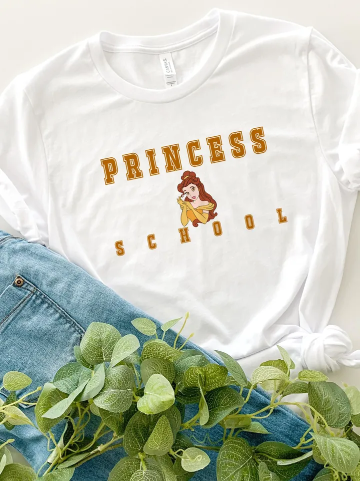 All princess png clipart, Belle PNG, Belle sublimation design, Princess school clipart, Princess sublimation design