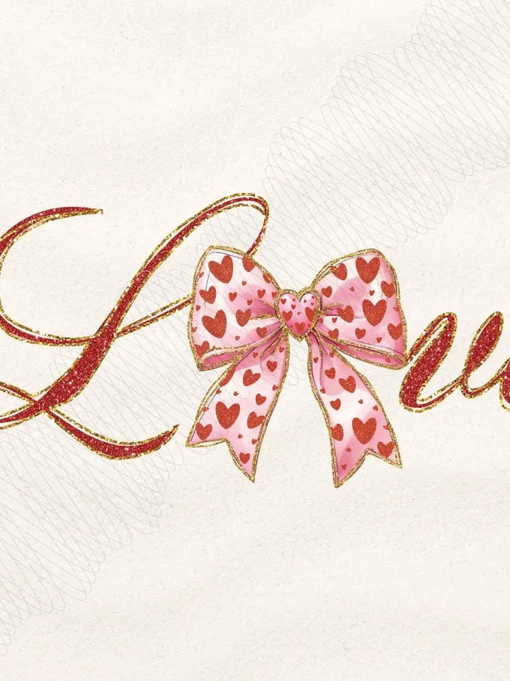 Love Coquette png, Love sublimation, Valentine's Day Digital Designs Download, Coquette bow png, Trending Vday designs, Aesthetic Valentines