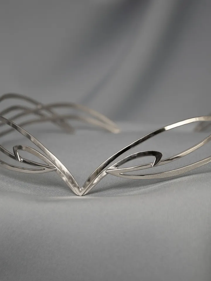 Jewelry for modern elves and fairies Elven style diadem bridal tiara art nouveau circlet Fantasy Fairy Wedding Marishka