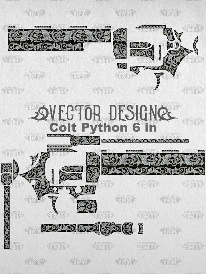 VECTOR DESIGN Colt Python 6 in Scrollwork