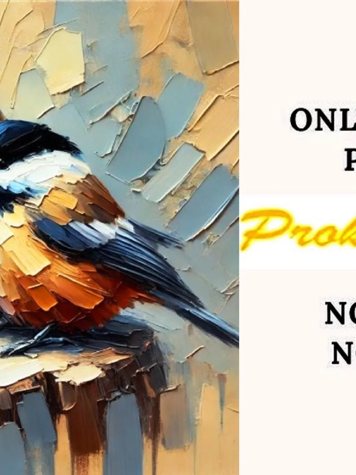 Titmouse Painting Birds Original Art Gifts Animal Artwork Titmouse Impasto Oil Wall Art Personalized Gifts by ArtProkopaloSv