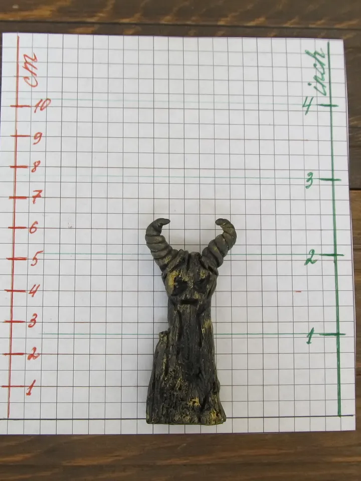 Horned God Demon Witch doll Altar pagan Decor Statue Ooak Occult Symbol Spirit Doll figurine Small pocket idol Figure board game Handmade figurine polymer clay