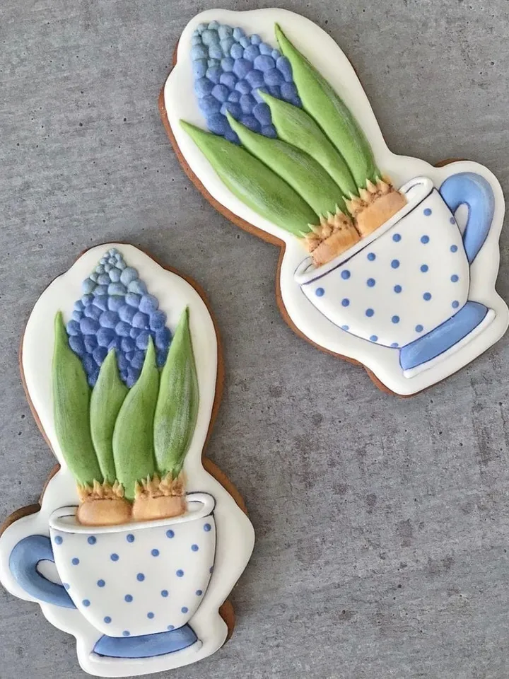 Flowers cookie cutter Custom stamp for cake topper gingerbread decor cutters sugar cookies polimer clay