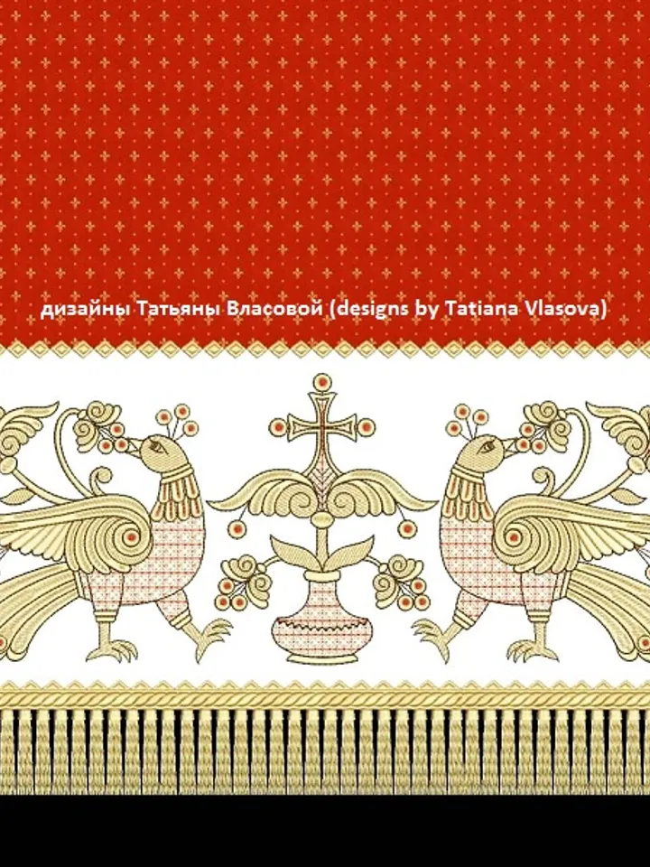 "Agafonovsky" set of designs for embroidery towels.