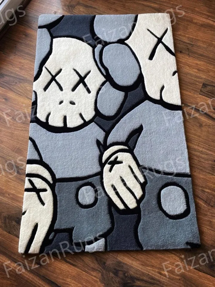 Kaws Handmade 100% Wool Rugs | Case Rugs and Carpets | Handmade Carpet For Living Room | Dining Room | Hallway | Multiroom Carpets | Drawing