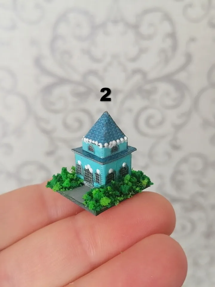 Doll house houses. Doll toy.