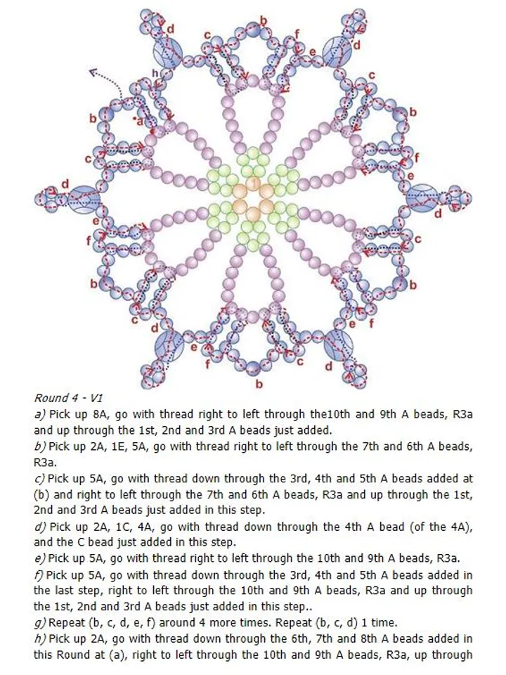 Beaded Snowflake Ornament Patterns
