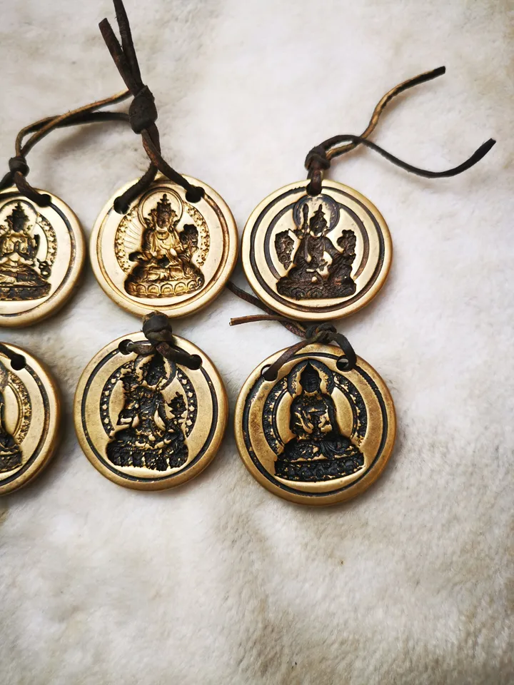 Gandhanra Old Tibetan Buddha Statue Tsa Tsa Mold Amulet,Copper Mould For Making Clay Buddha Statue, DIY Tsha Tsha Statue,Pendant