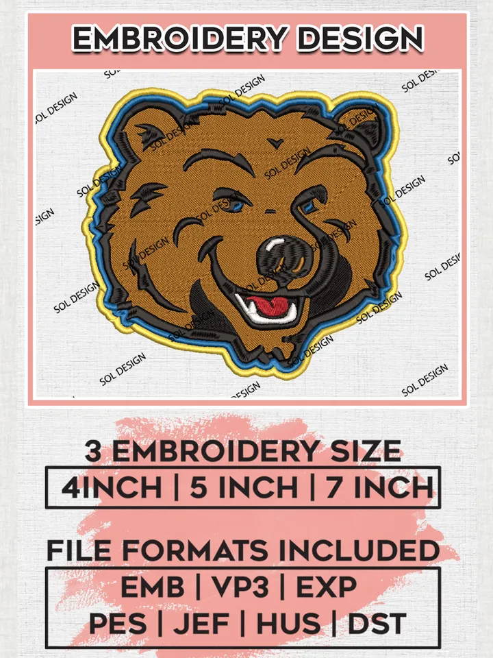UCLA Bruins Mascot Embroidery Designs, NCAA Logo Embroidery Files, NCAA UCLA Bruins Logo, NCAA Embroidery Designs, Machine Embroidery Designs, Digital Download