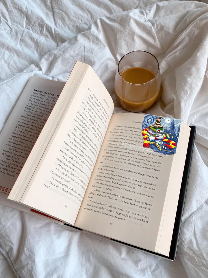 Corner bookmark cross stitch pattern PDF download Wizard school cross stitch chart, Magic bookmark pattern digital PDF Wizarding world #B358