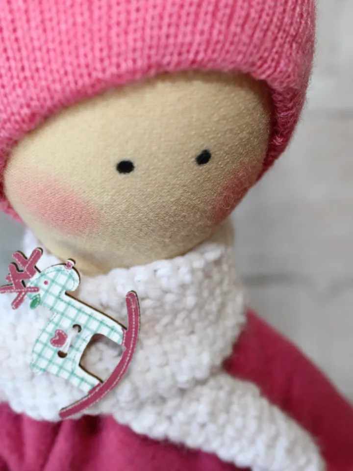 Pattern of a Winter boy - Rag doll sewing pattern and tutorial - Doll sewing pattern - Christmas gift idea