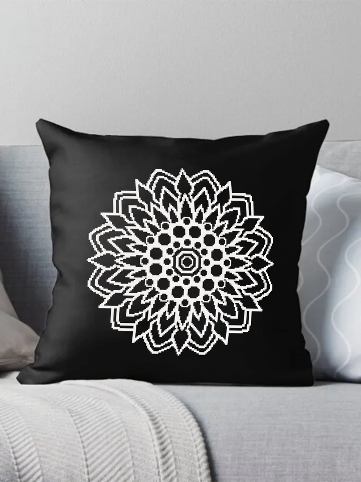 Flower Mandala set cross stitch pattern download PDF Monochrome mandala cross stitch chart, Floral ornament embroidery PDF, Home decor #S5